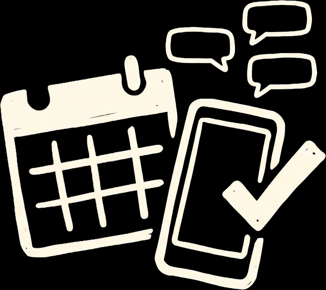 Automated appointment confirmation system that texts customers reminders before their booked slot
