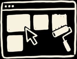 Redolanse website rebuild service for service businesses, illustrated as a browser layout being designed