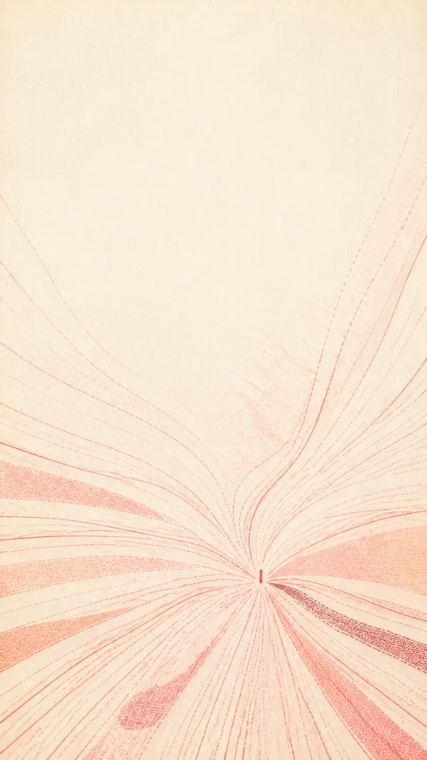 Coral currents converge on a small receiving aperture.